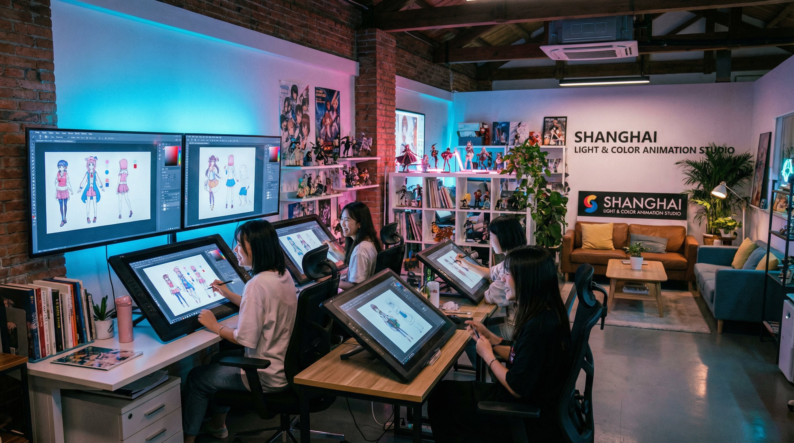 网红主播二次元创作工作室