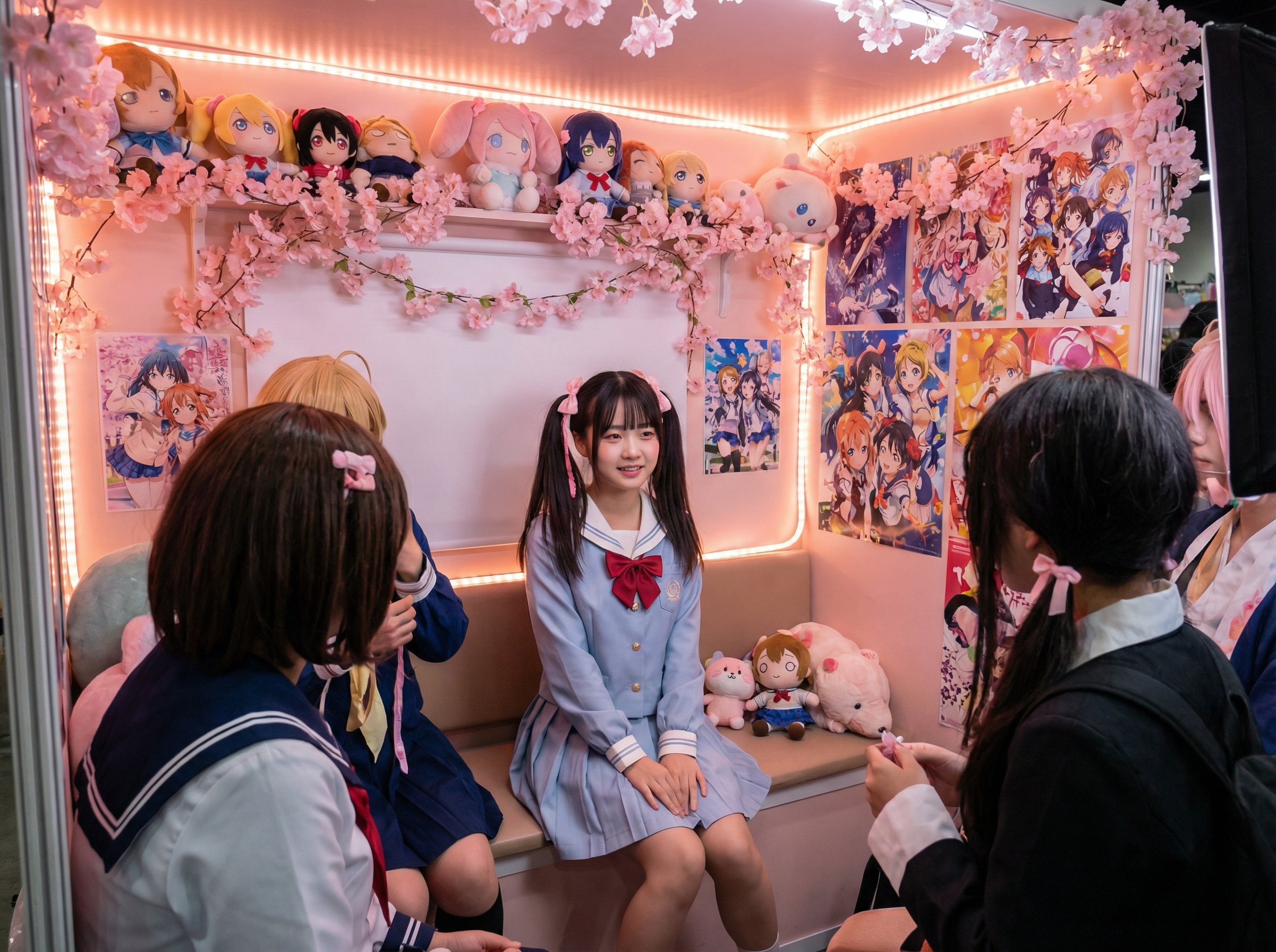 网红主播双马尾